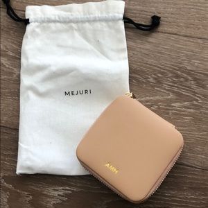NEW Mejuri Travel Jewelry Case in Beige